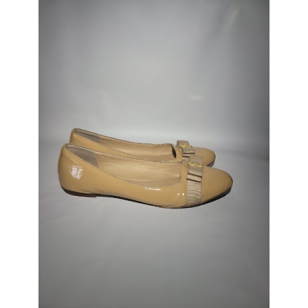 Tory Burch Tan Patient Flats 10.5M - Picture 3 of 9